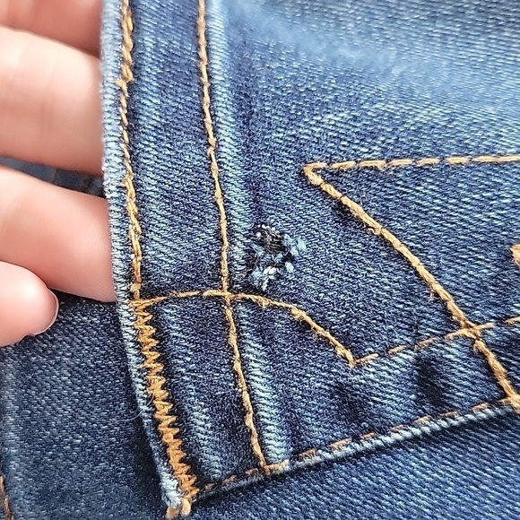 NWOT TRUE RELIGION CURVY CAPRI DISTRESSED SKINNY JEAN 27 - Picture 11 of 11